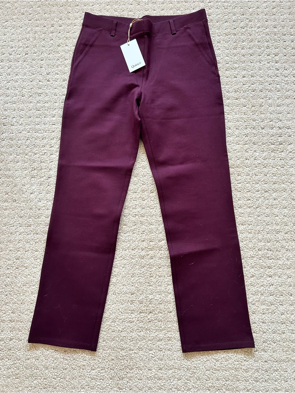 Quince Ultra-Stretch Ponte Straight Pants Sz Med NWT